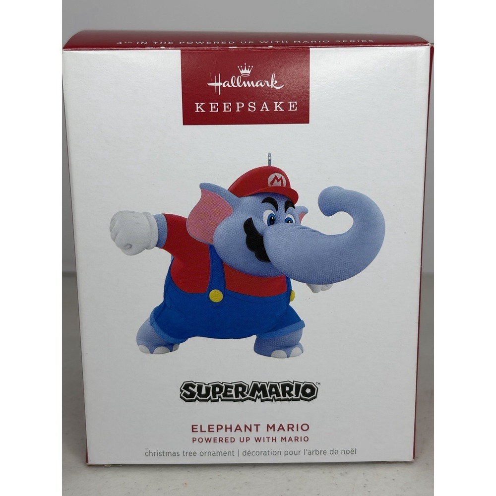 2025 Hallmark Keepsake Elephant Mario Ornament Powered Up With Mario #4 NIB
